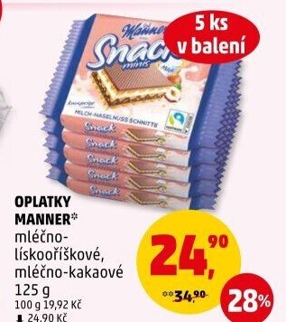 Oplatky Snack Manner