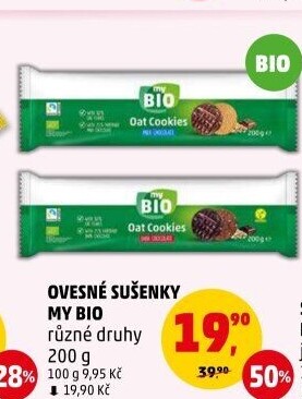 Ovesné sušenky My Bio