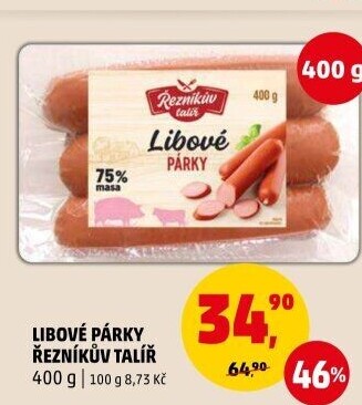 Párky libové Řezníkův talíř
