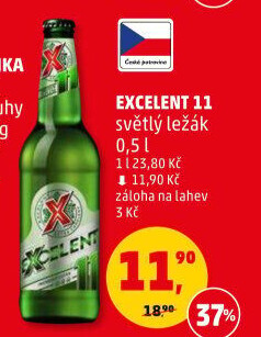 Pivo světlý ležák 11° Excelent