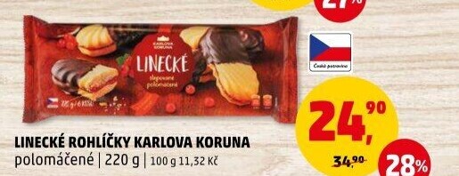 Rohlíčky linecké Karlova Koruna