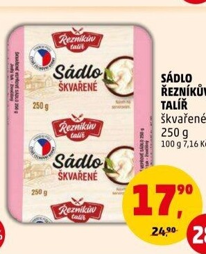 Sádlo škvařené Řezníkův talíř