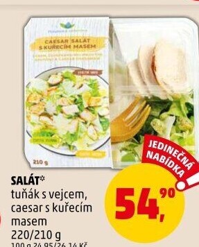 Salát s tuňákem a vejcem Polabská zelenina