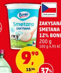 Smetana zakysaná Boni 12%