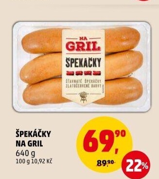 Špekáčky Na gril Penny