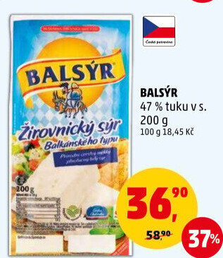 Sýr Balsýr Mlékárna Žirovnice