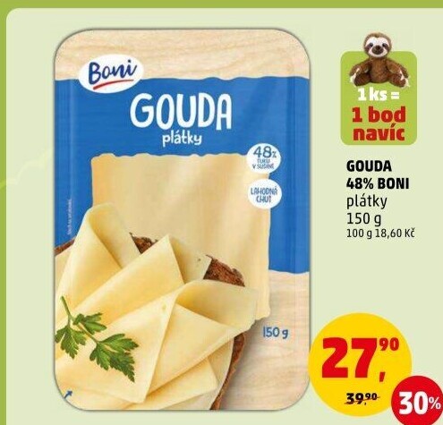Sýr Gouda 48% Boni