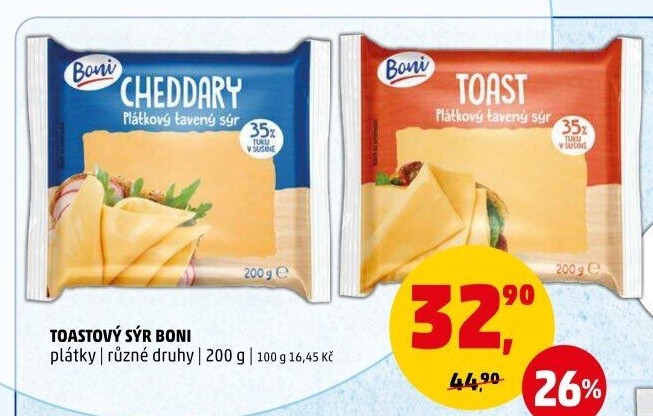 Sýr tavený toast Boni