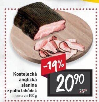 Anglická slanina kostelecká