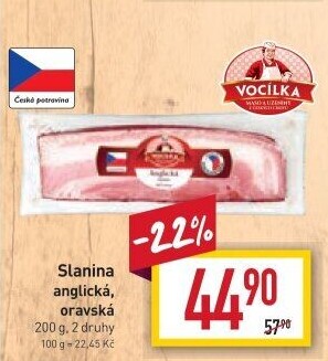 Anglická slanina Vocílka