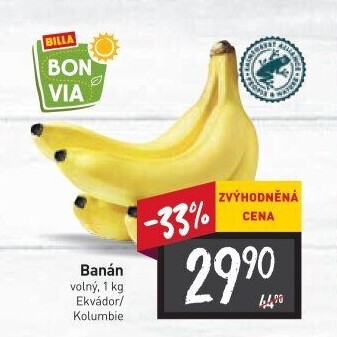 Banány Billa Bonvia