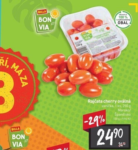 Rajčata cherry Billa Bonvia