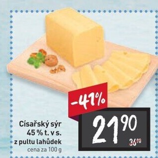 Sýr Císařský 45%