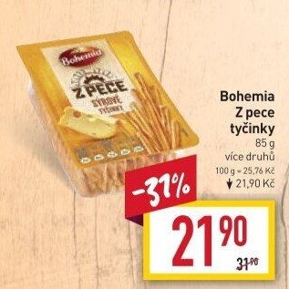 Tyčinky Z pece Bohemia Chips