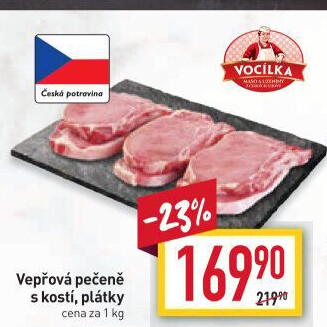 Vepřová pečeně s kostí Vocílka