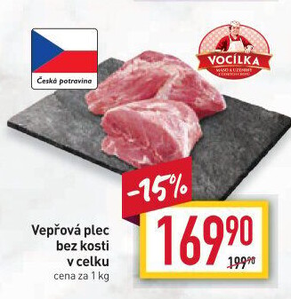 Vepřová plec bez kosti Vocílka