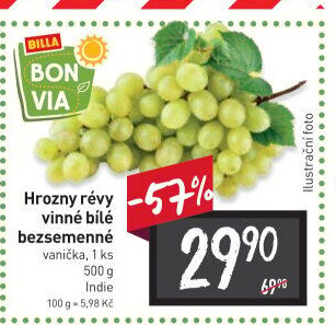 Hrozny bílé bezsemenné Billa Bonvia