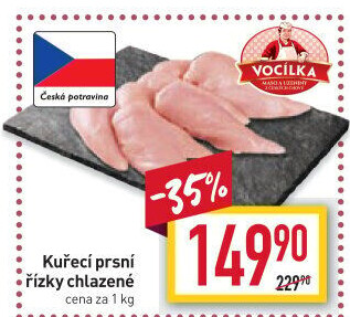 Kuřecí prsní řízky Vocílka
