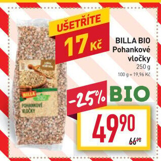 Vločky pohankové Naše Bio Billa