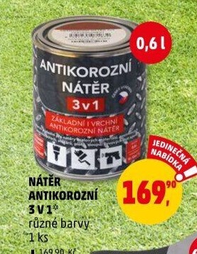 Antikorozní nátěr 3v1