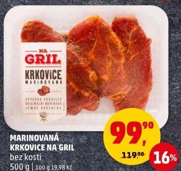 Krkovice bez kosti marinovaná Na gril Penny