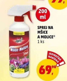 Přípravek proti mšicím - molicím sprej Agro