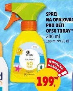Sprej na opalování dětský OF 50 Today