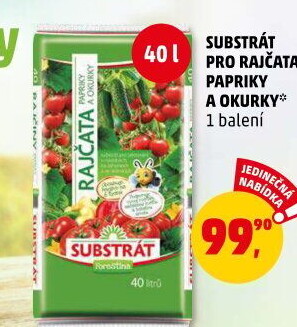 Substrát pro rajčata, papriky a okurky Forestina