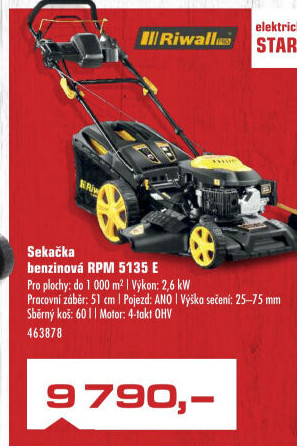Benzínová sekačka Riwall RPM 5135