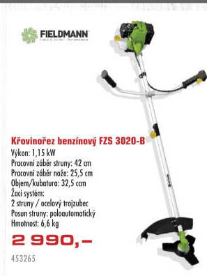 Benzinový křovinořez Fieldmann FZS 3020-B
