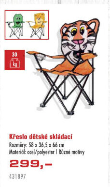 Dětské kempingové křeslo
