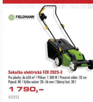 Elektrická sekačka Fieldmann FZR 2025 E