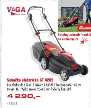 Elektrická sekačka VeGA GT4205