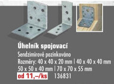 Konzole - úhelník