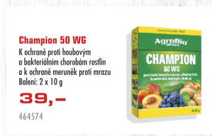 Přípravek na ochranu rostlin Champion 50 WG Agro bio Opava