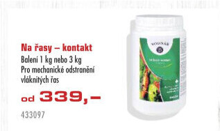 Přípravek na řasy v jezírku Vodnář