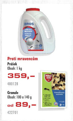 Přípravek proti mravencům prášek Bros