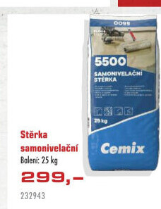 Samonivelační stěrka Cemix