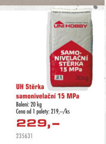 Samonivelační stěrka Uni Hobby