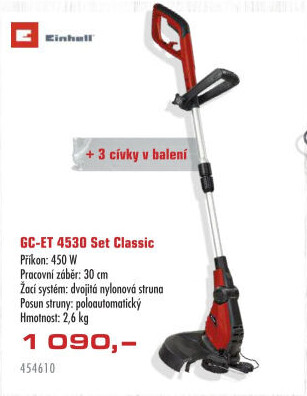 Sekačka strunová elektrická Einhell GC-ET 4530 Set Classic