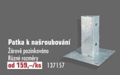 Šroubovací patka
