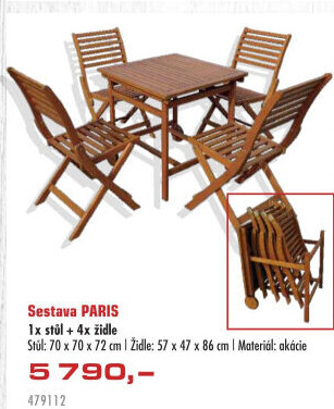 Zahradní sestava Paris