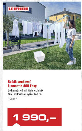 Zahradní sušák na prádlo Linomatic Easy 400 Leifheit