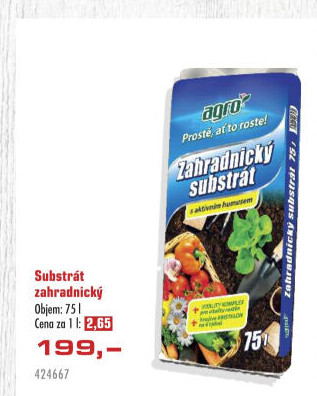 Zahradnický substrát Agro