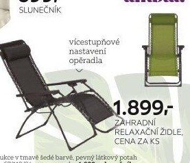 ZAHRADNÍ RELAXAČNÍ ŽIDLE