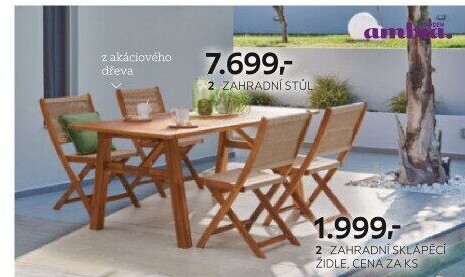 ZAHRADNÍ SKLÁPĚCÍ ŽIDLE