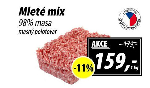 Mleté maso mix
