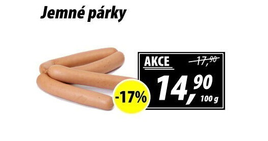 Párky jemné