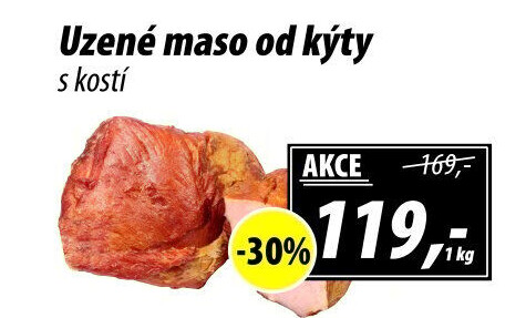 Uzené maso od kýty s kostí