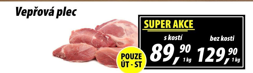 Vepřová plec s kostí